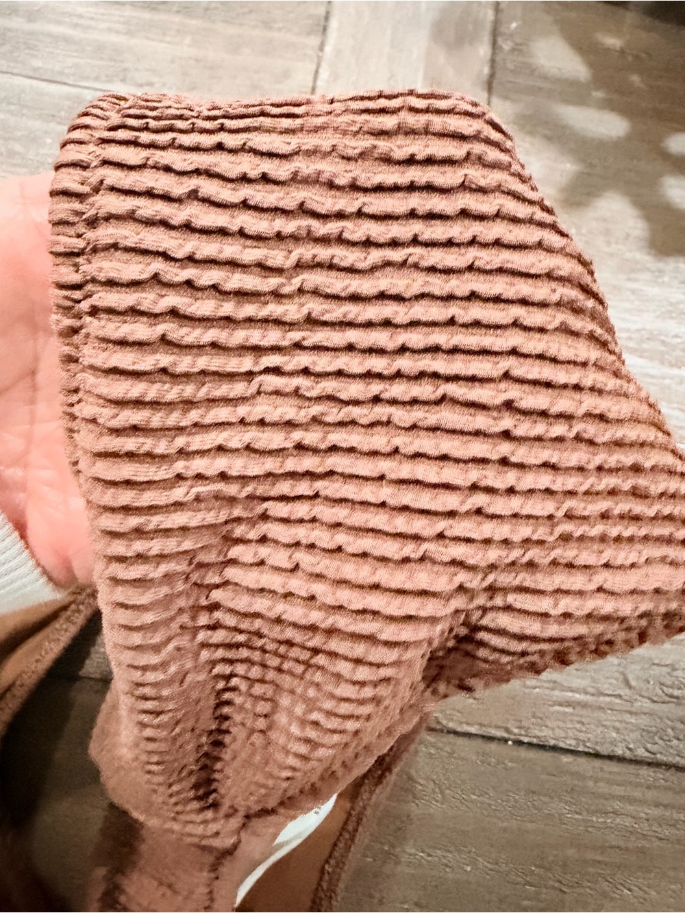 aerie Ribbed Rust-Tone Bikini Bottom - Picture 4 of 4